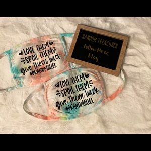 Grandma Life Tie Dye Face Mask